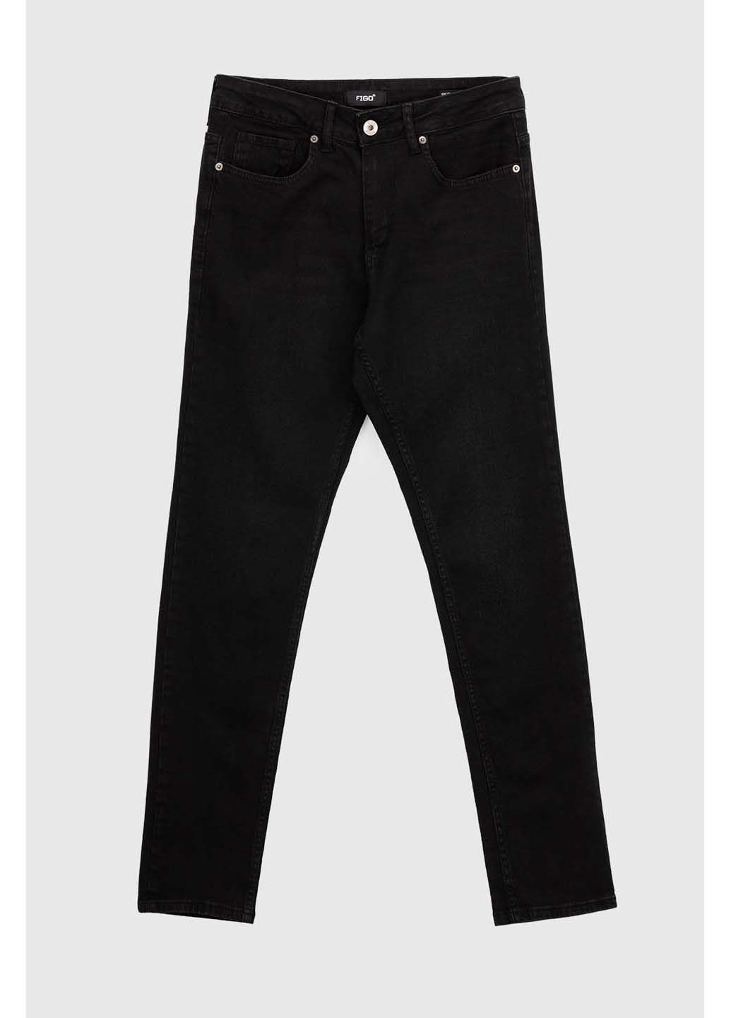 Черные демисезонные джинсы Figo