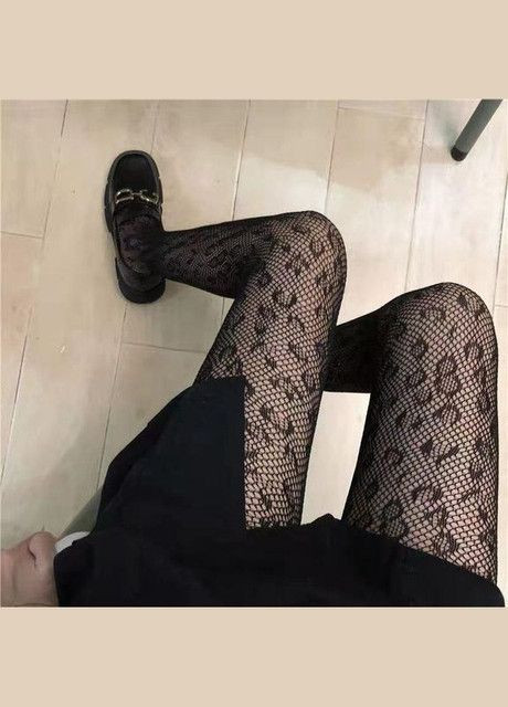Жіночі з леопардовим принтом No Brand колготки в сіточку (350668632)