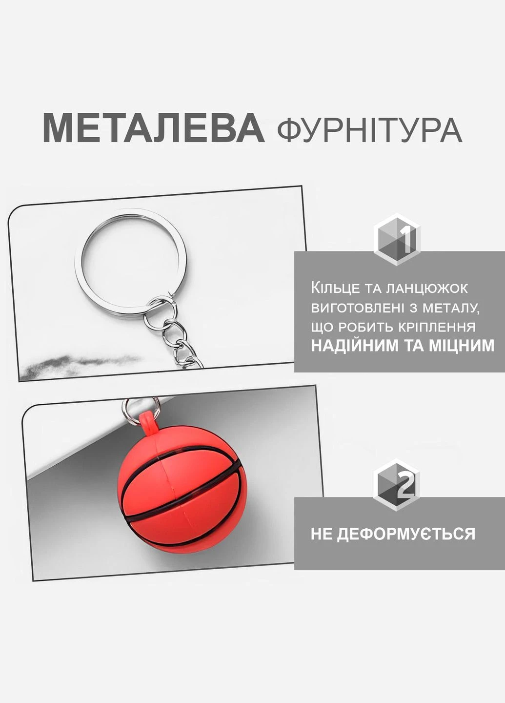 Брелоки для ключів баскетбольний м'яч GDragon Home м'ячик для баскетболу на рюкзак сумку телефон Оранжевий 99_6_0_5 No Brand (316226442)