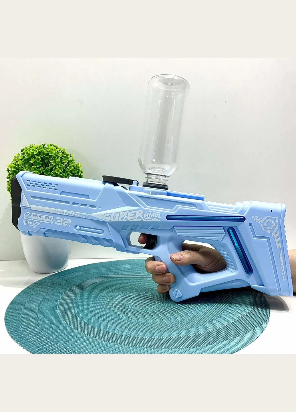 Автомат водяний на акумуляторі 39см Блакитний (2302) No Brand (381967616)