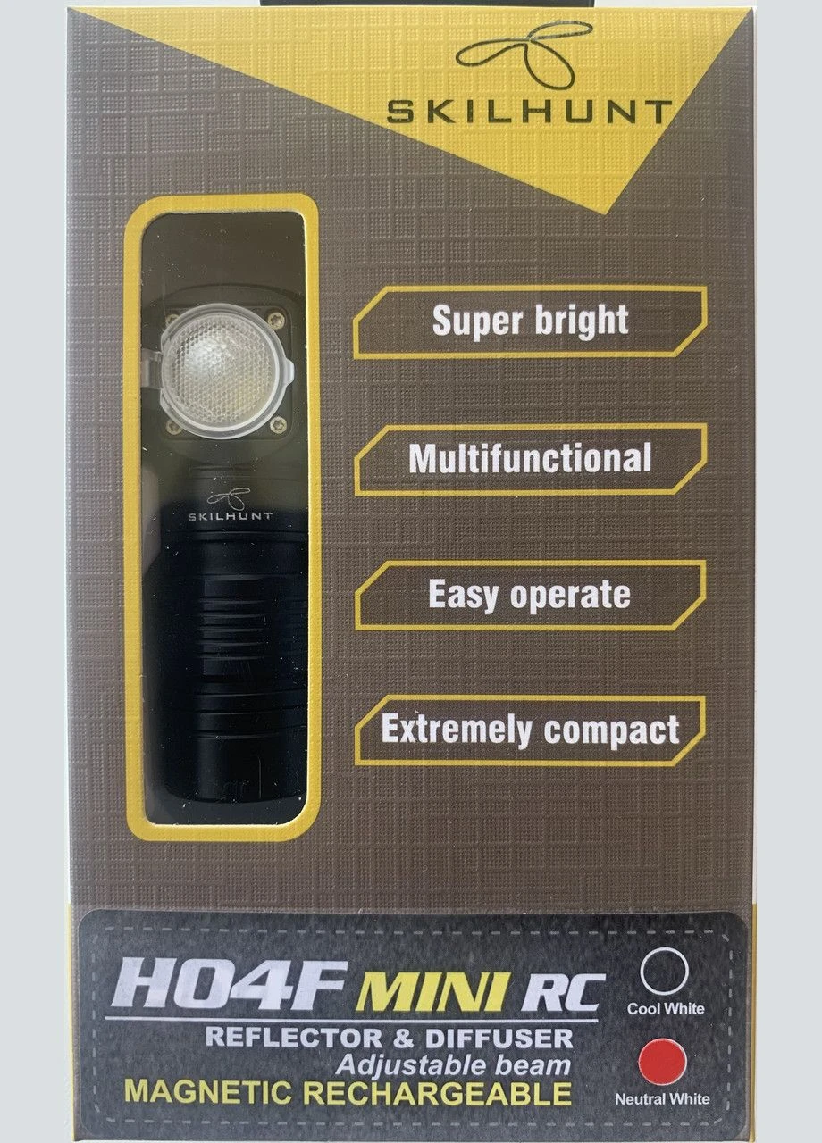 Ліхтар H04F mini Cree XP-L, нейтральне світло 18350 Skilhunt (379861536)