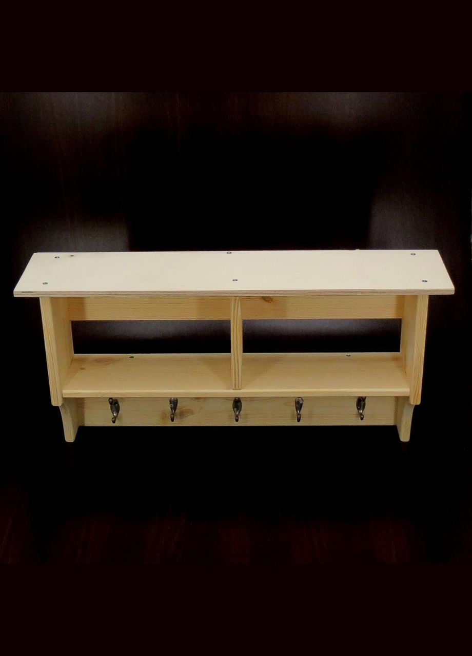 Вішалка для одягу з дерева Річмонд 2 ваніль (ВДО-201702) No Brand (327847329)