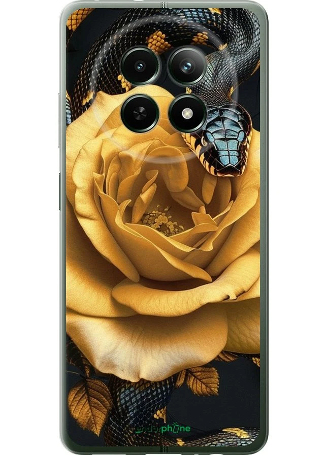Чехол на Realme Realme 13 5G Black snake and golden rose "6068u-3916-70447" Endorphone (387738793)