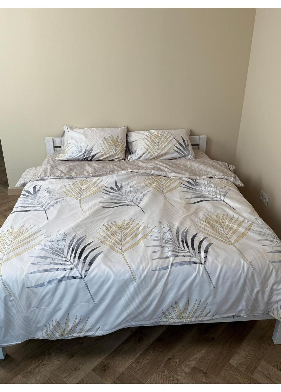 Постельное белье с резинкой Флора, сатин Полуторный размер, наволочки 70/70 No Brand (364220410)