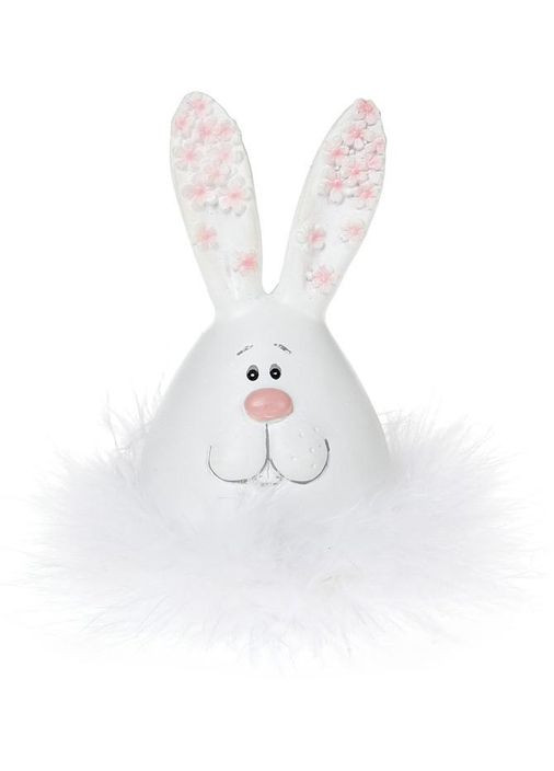 Декоративная статуэтка Зайчик-Пушок полистоун для интерьера подарок для детей 4х4х7.5 см Bona (368986195)