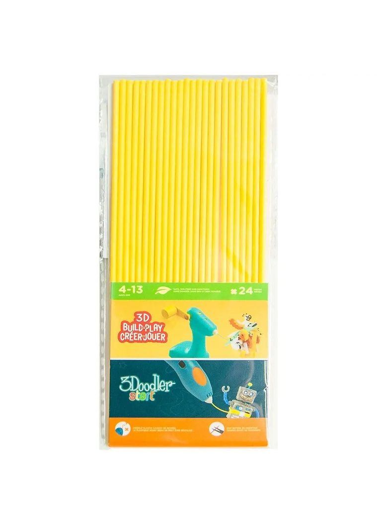 Набір стержнів для 3D-ручки, 24 шт., жовтий () 3Doodler Start 3DS-ECO04-YELLOW-24 (341084808)