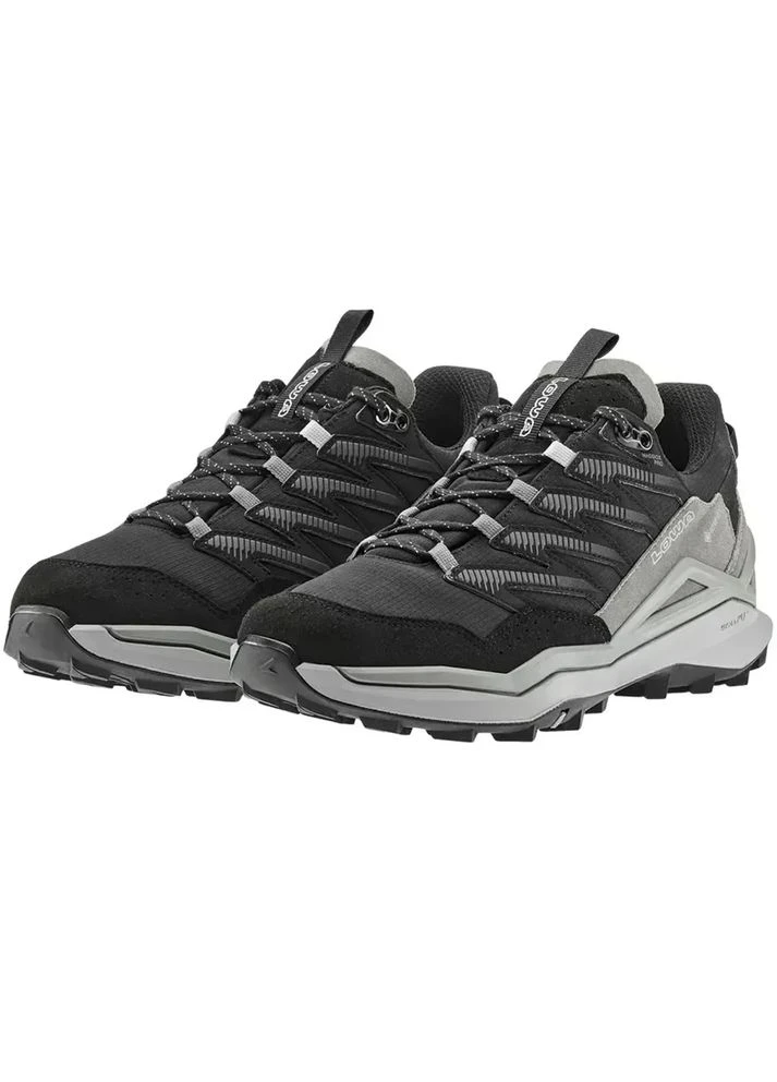 Цветные демисезонные кроссовки maddox pro gtx lo wide черный-серый Lowa