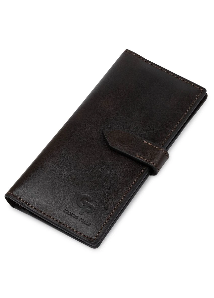 Кожаное мужское глянцевое портмоне 11517 Grande Pelle (394612980)
