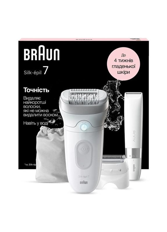 Эпилятор Silk-epil 7 SE 7-441 White UA Braun (365748850)