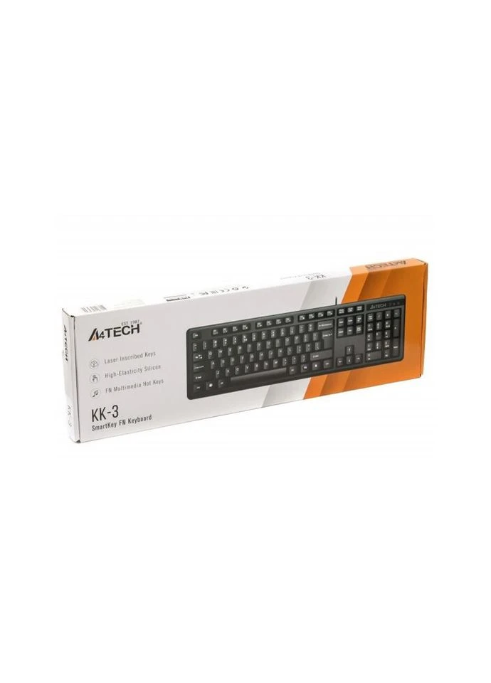 Клавіатура KK-3 USB Black A4Tech (315362788)