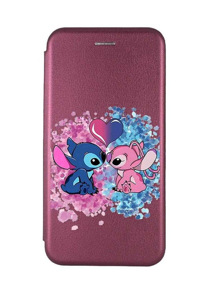 Чехол-книжка с рисунком на Xiaomi Redmi 14C / Poco C75 Стич и Ангел (принт 391) Creative (355404471)