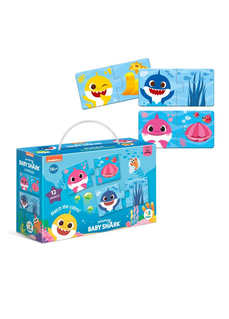 Пазл Дуо Baby Shark. Соедини цвета (200586) Dodo (372625117)
