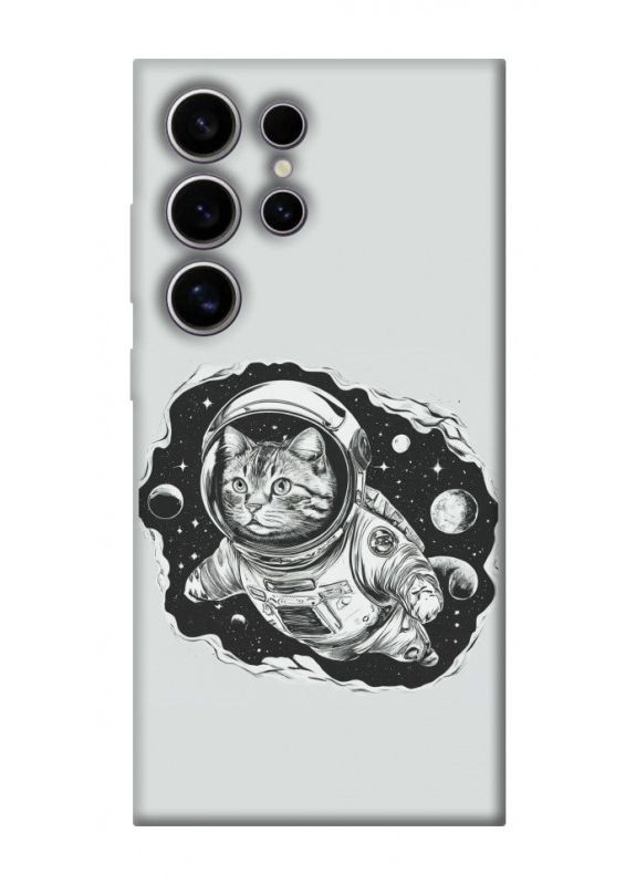 Чехол с принтом для Samsung Galaxy S25 Ultra / для самсунг галакси С25 ультра Кот космонавт No Brand (338615957)