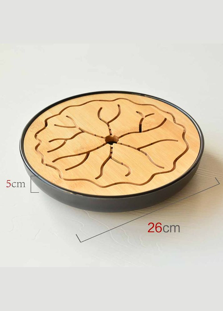 Чабань Лотос, Бамбук/меламин, 26см No Brand (305064740)