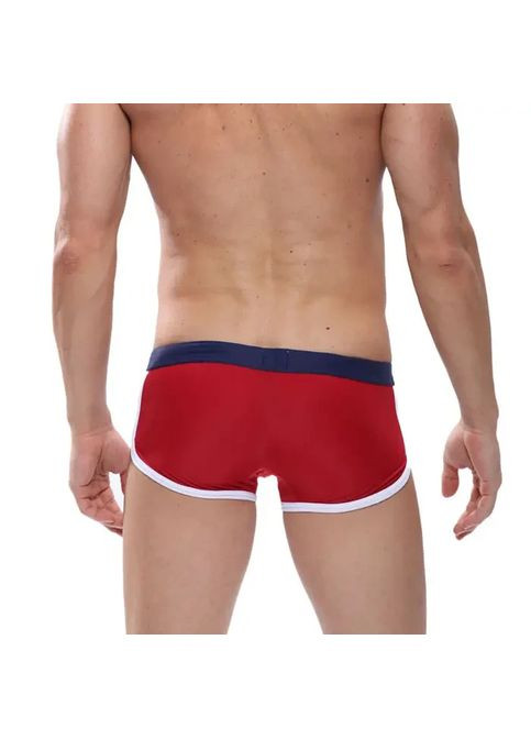 Мужские красные качественные мужские плавки шортами для бассейна. мужские плавки стильные на море China