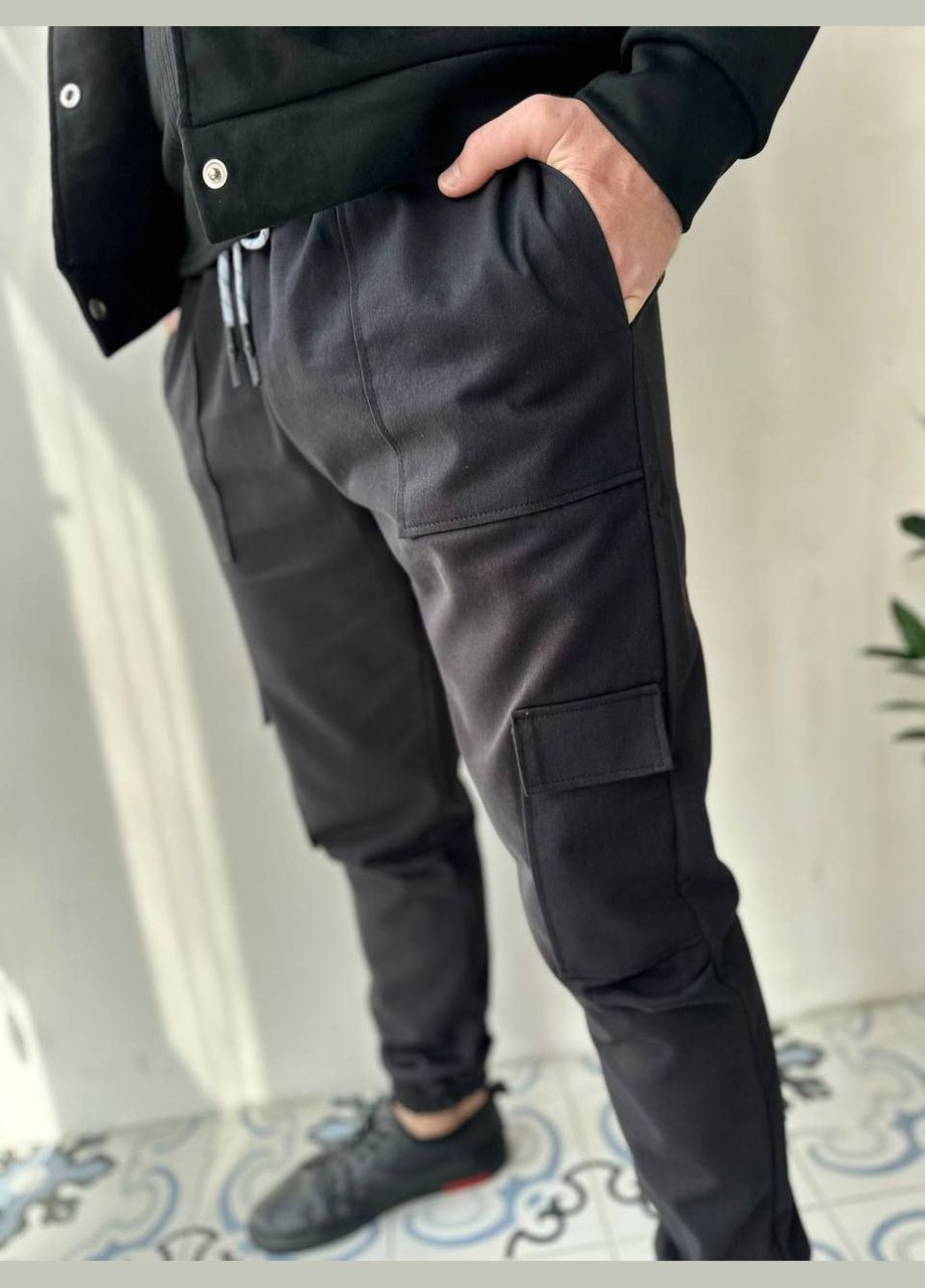 Черные повседневный демисезонные брюки Revah