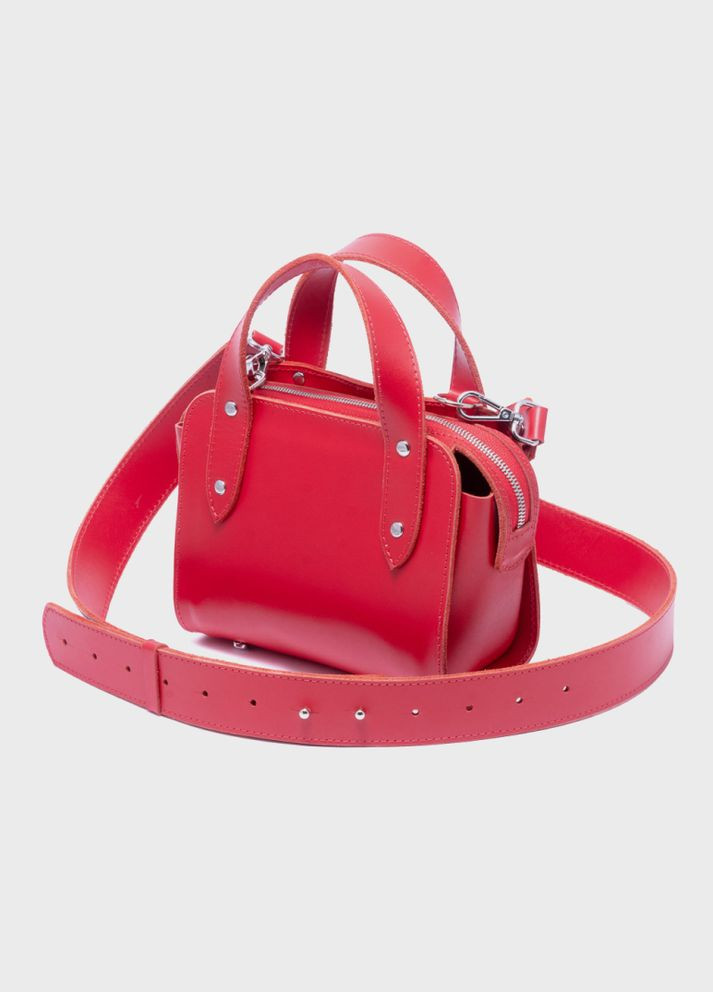 Жіноча шкіряна сумка Майя Червона Dekey (332055260)