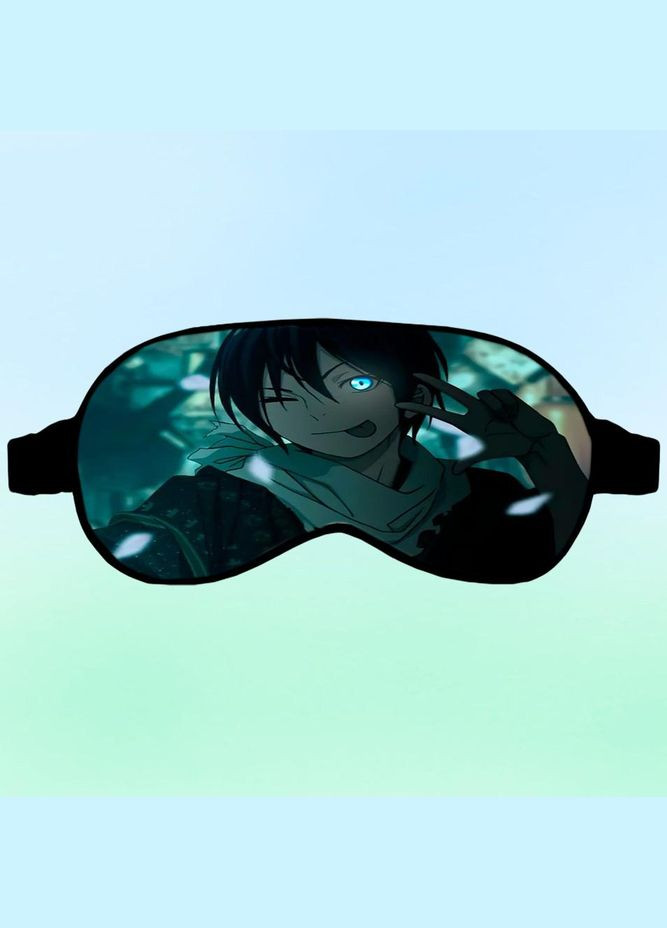 Маска для сна Аниме Бесшумный Бог #0018 черная No Brand (315044164)