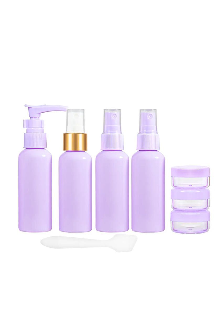 Дорожній набір із 7 флаконів у косметичці, рожевий Plus-plus (354795044)