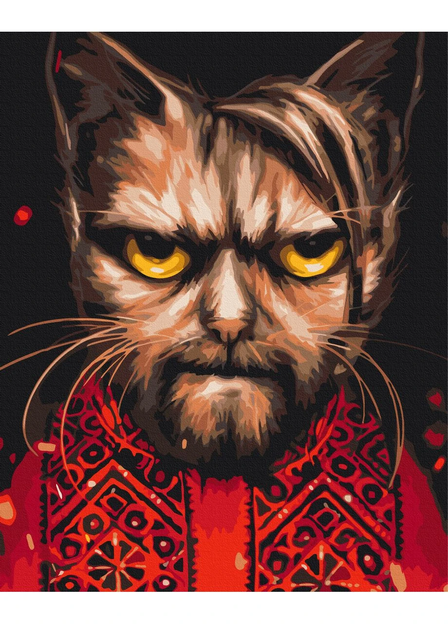 Картина по номерам "Кот Усик" © Марианна Пащук 40x50 см. Набор для творчества: холст на подрамнике, акрил! Brushme (396385457)