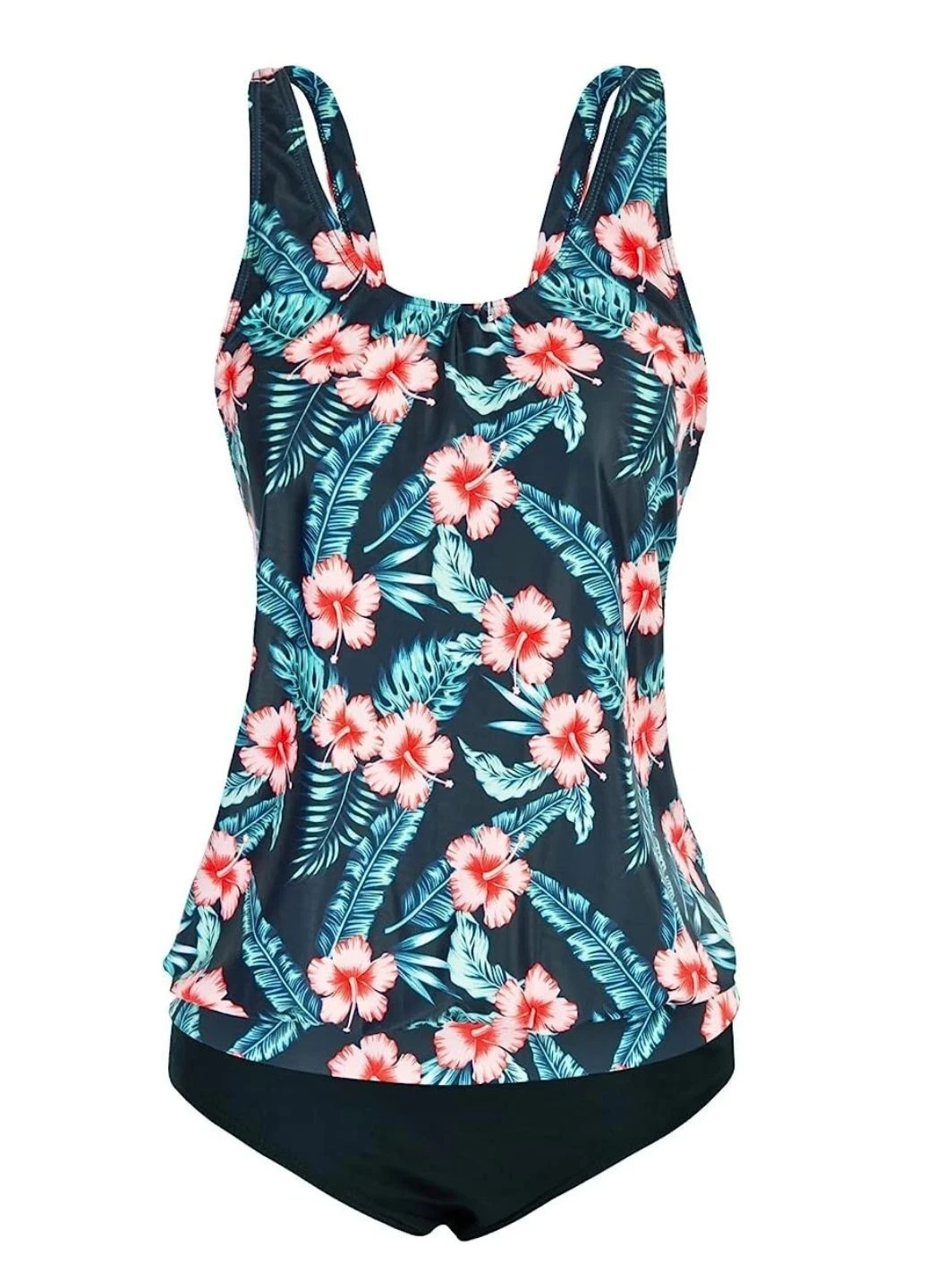 Комбінований літній роздільний купальник jasambac tankini swimsuits (9532) роздільний FS