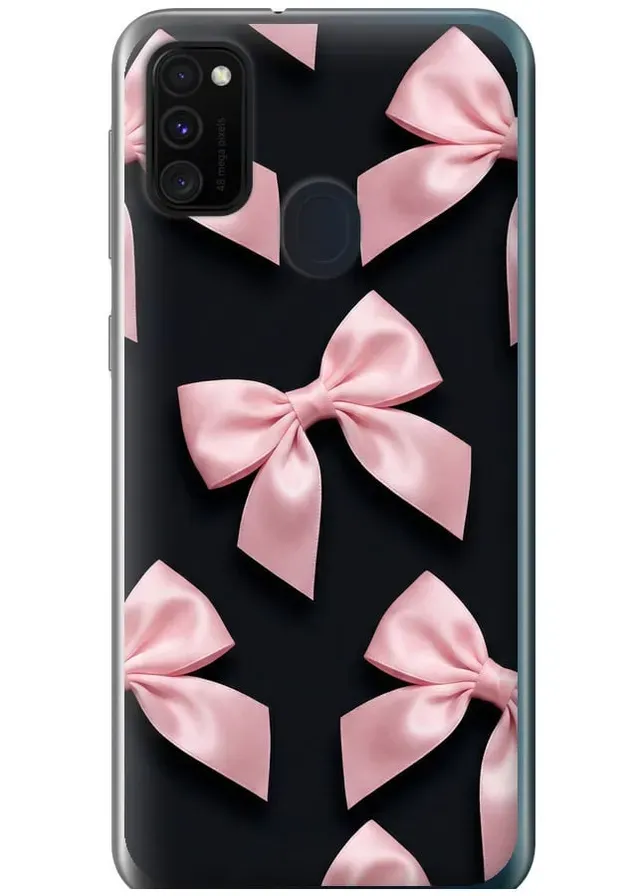Силиконовый чехол 'Coquette Ribbons Dark Coquette' для Endorphone Samsung Galaxy M21 M215F (407663694)