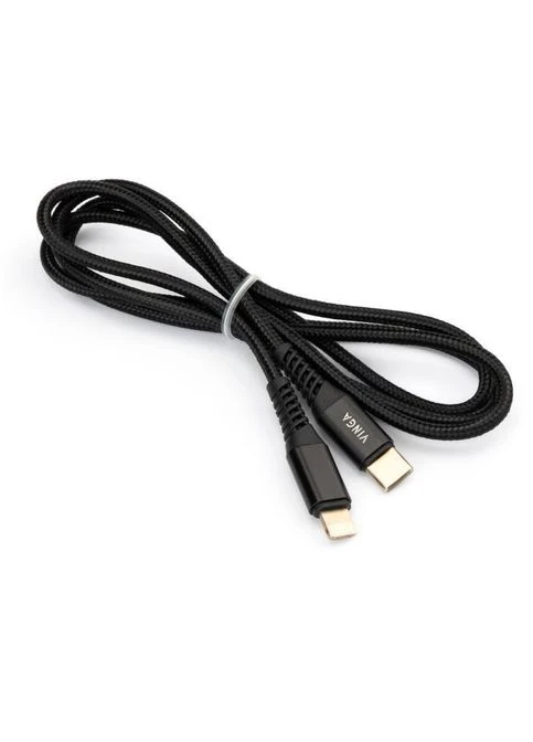 Кабель Vinga USB Type-C to Lightning 1.0m 3A 18W nylon braided (268140985)
