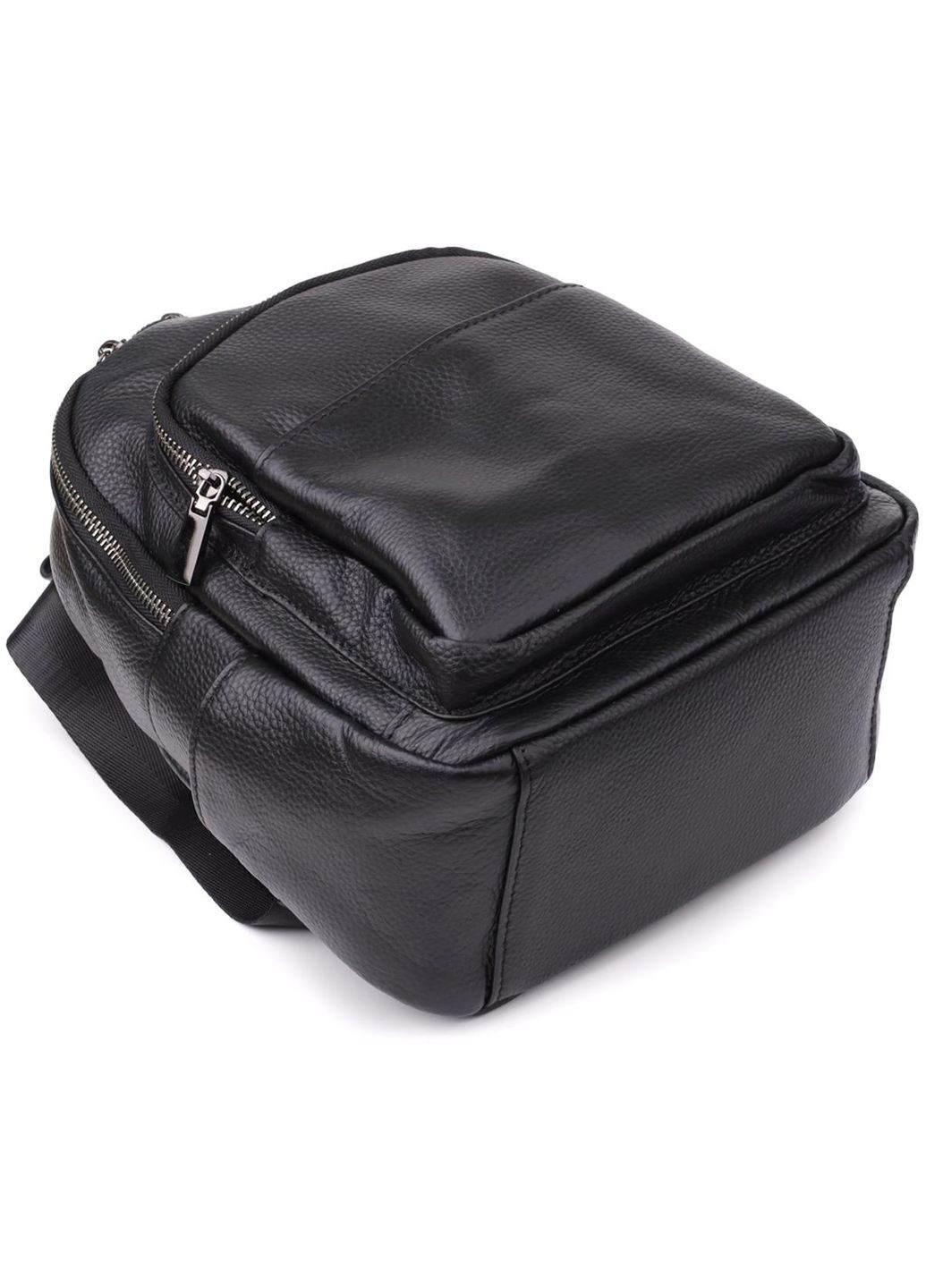 Рюкзак женский кожаный 10 л городской маленький Черный 39592 Vintage (355884772)