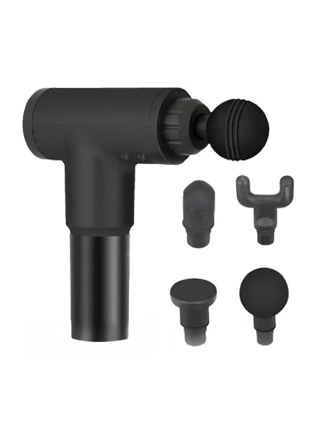 Комплект набір акумуляторний ручний м'язовий вібромасажер пістолет з насадками масажним килимком для ніг (479685-Prob) Unbranded (322811096)