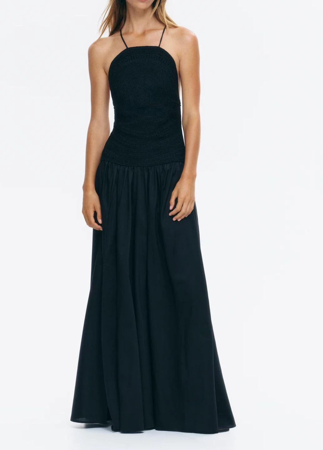 Чорна сукня H&M однотонна