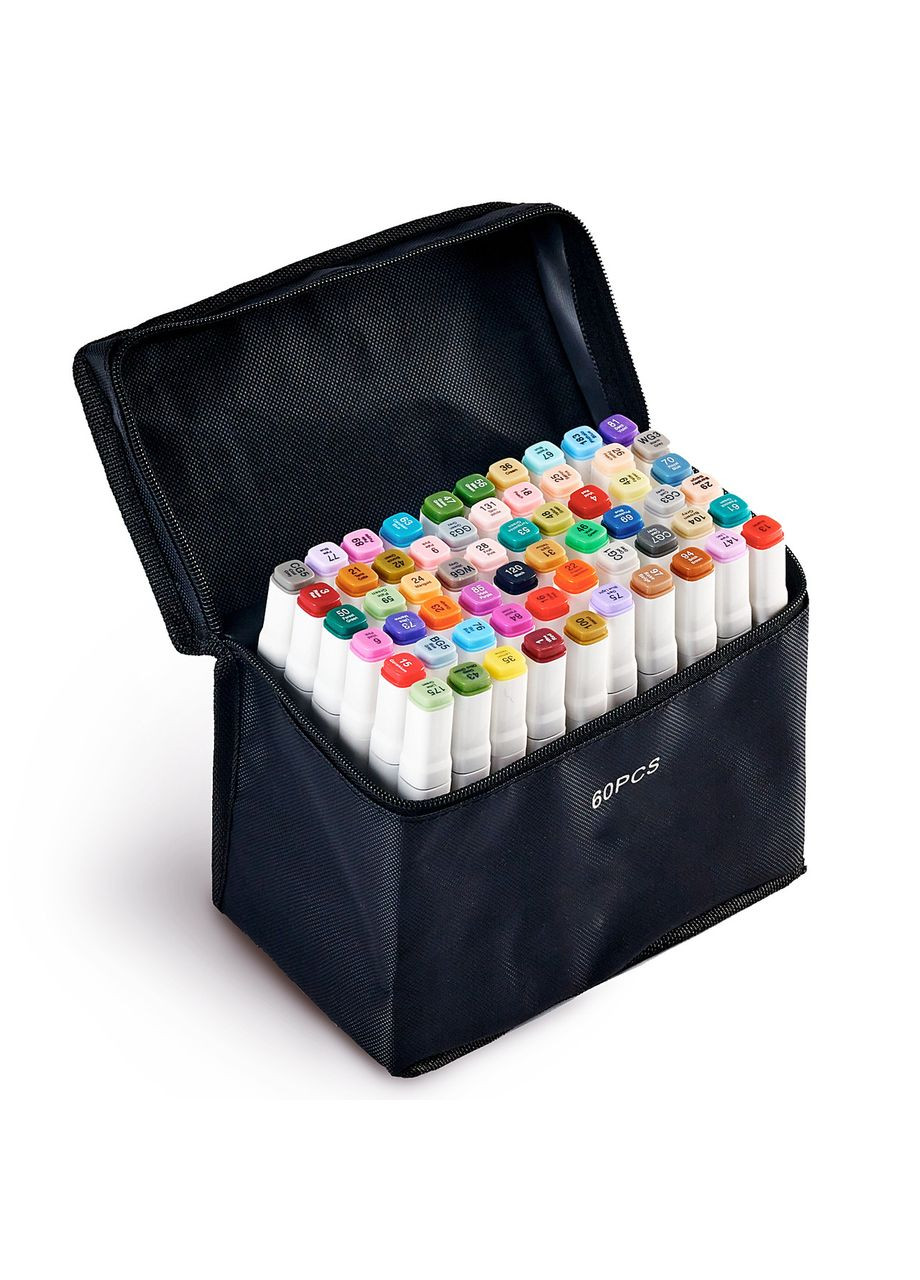Набор двусторонних маркеров Smooth для скетчинга на спиртовой основе 60 штук Разноцветные Touch (316685424)
