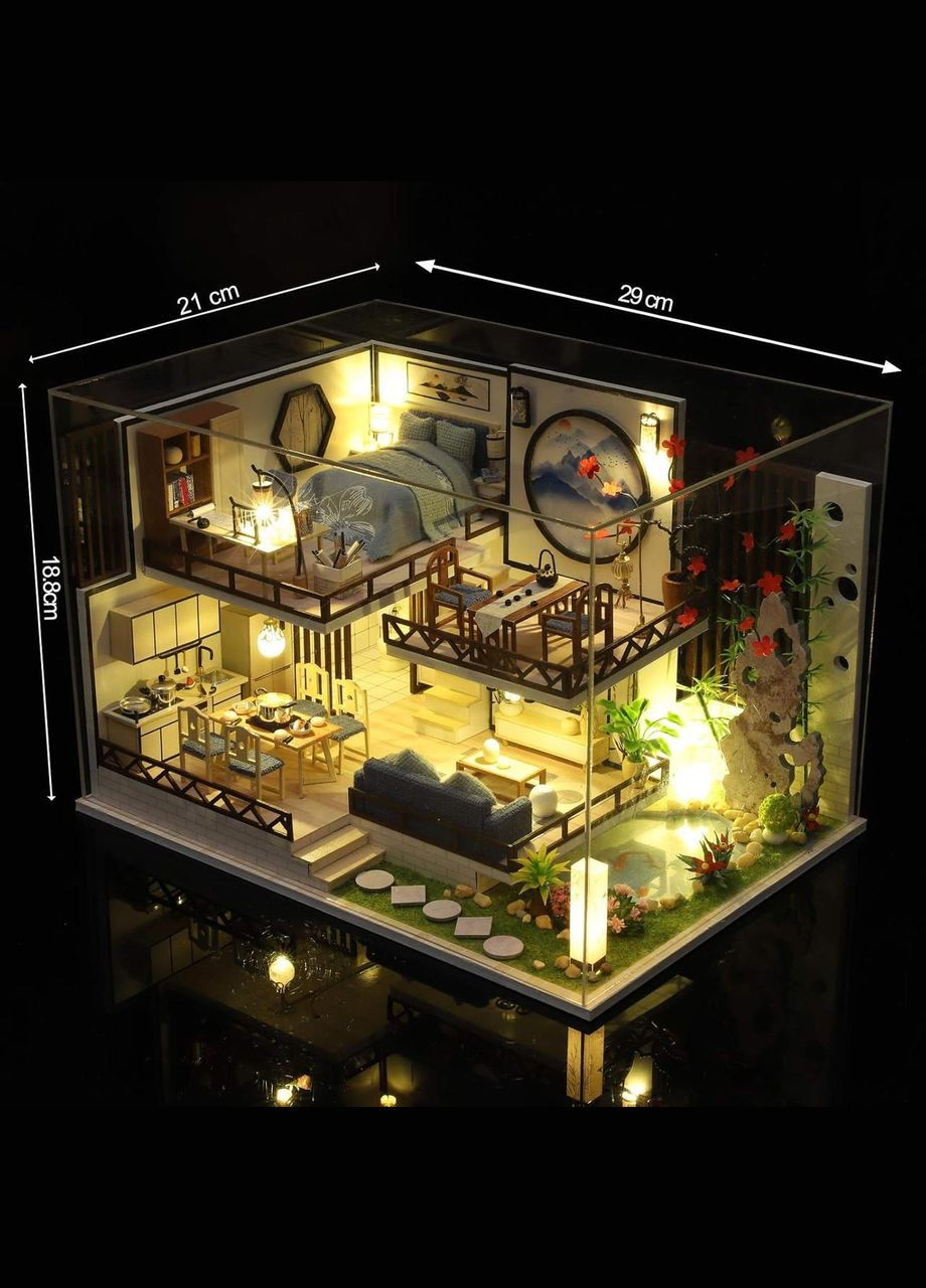 3D Румбокс в японском стиле Bamboo Rhime + Пылезащитный купол (M029-B) No Brand (351869621)