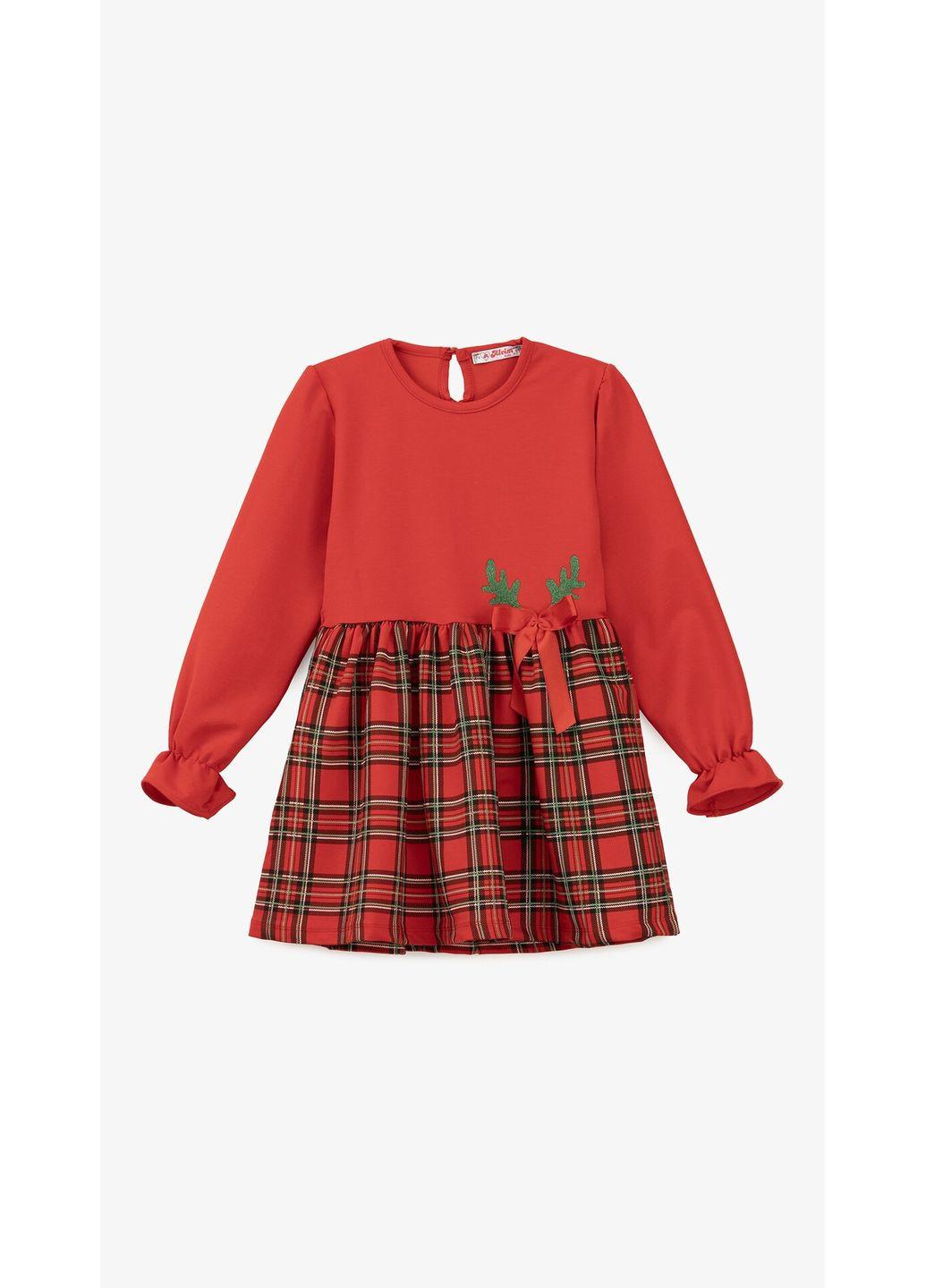 Червона сукня святкова з принтом для дівчинки 1082 116 см shop (2000999331053) Aura Style (368866440)