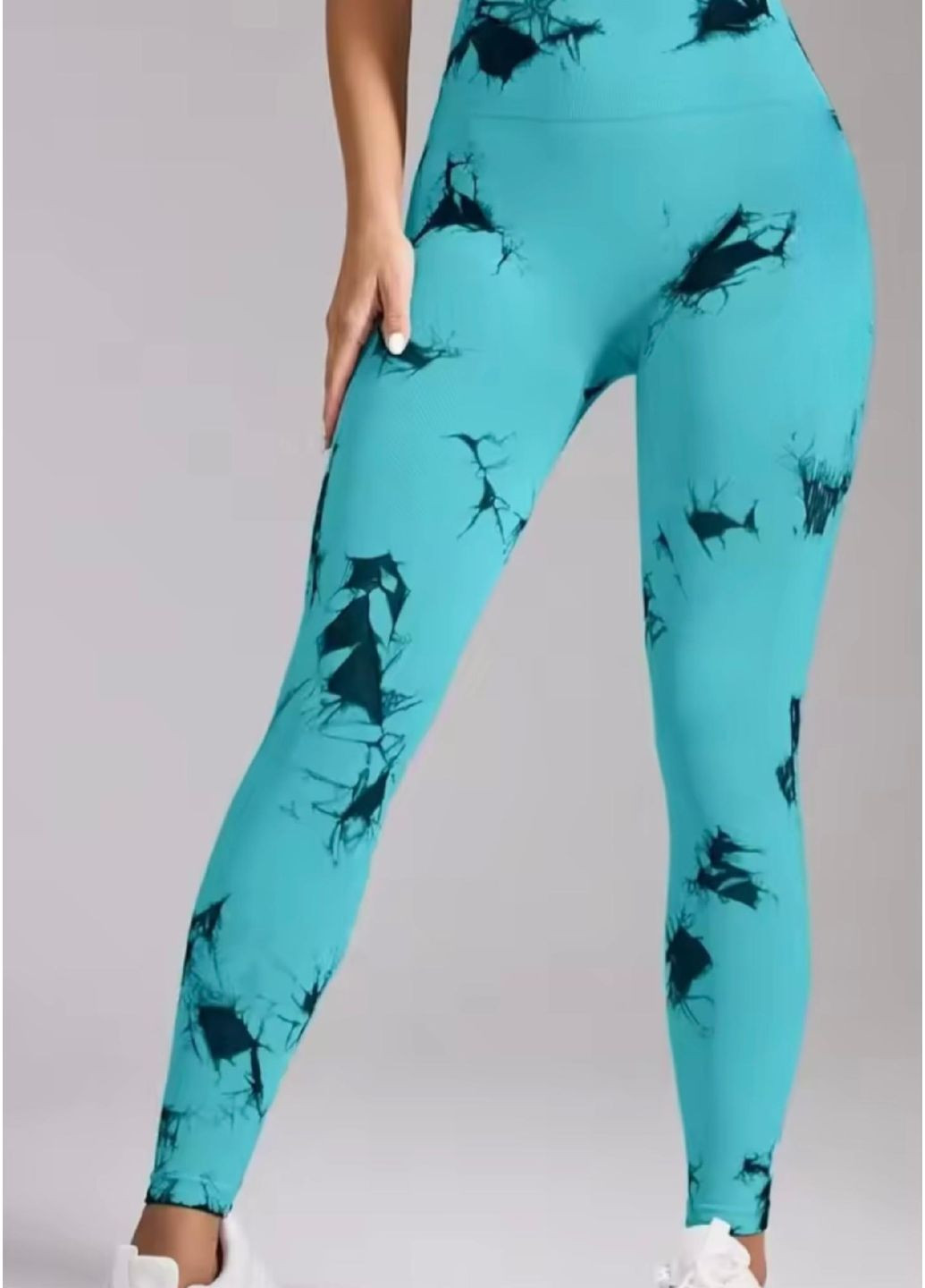 Жіночі спортивні легінси ( лосини ) тай-дай для фітнесу та йоги No Brand (322120789)