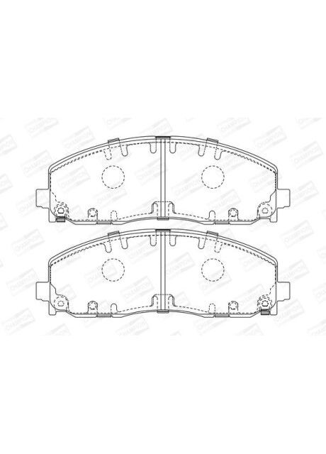 Колодки гальмівні дискові передні Dodge Journey (10-) (573411CH) Champion (362091756)