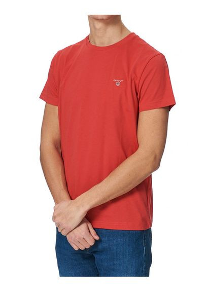 Червона футболка з коротким рукавом Gant Regular