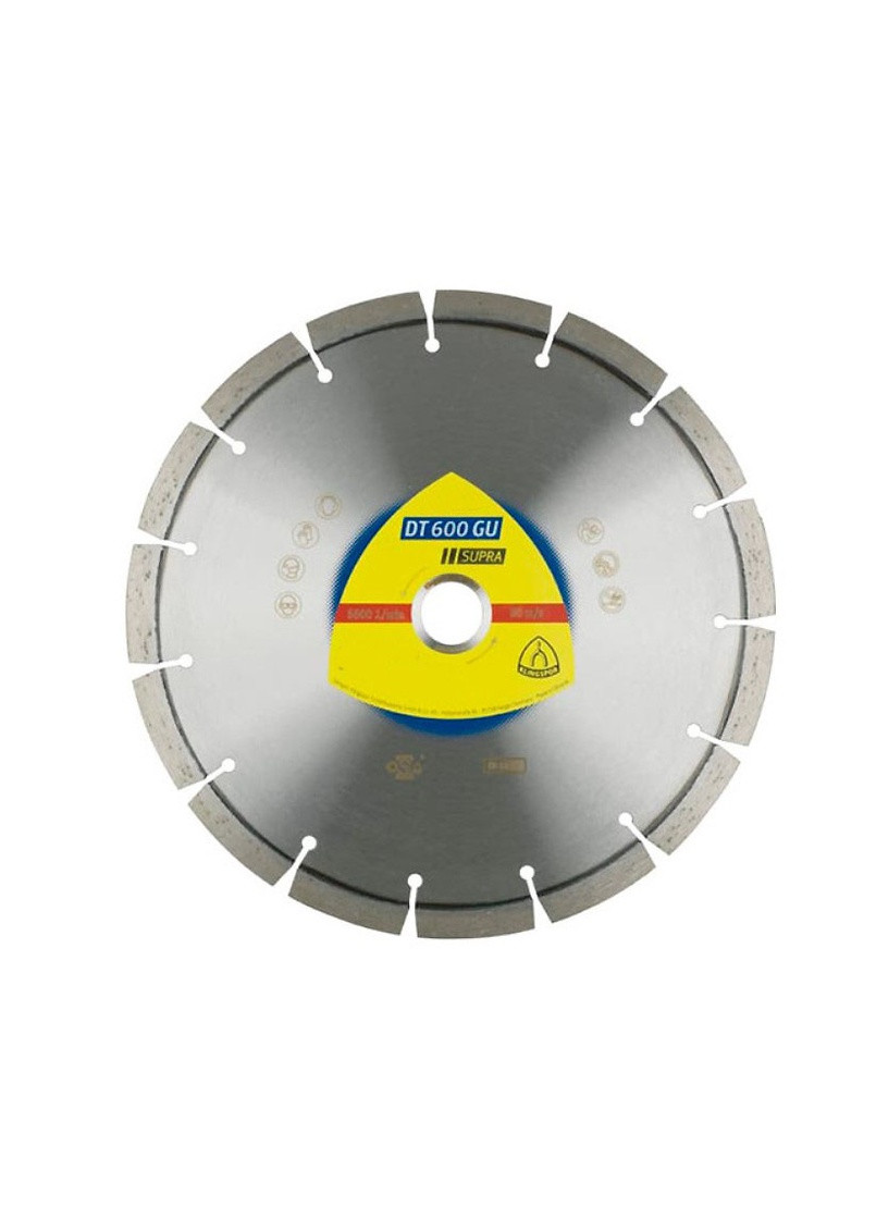 Алмазний диск DT 600 GU Supra (125х22.23 мм) круг відрізний сегментний по граніту (21721) Klingspor (267819762)