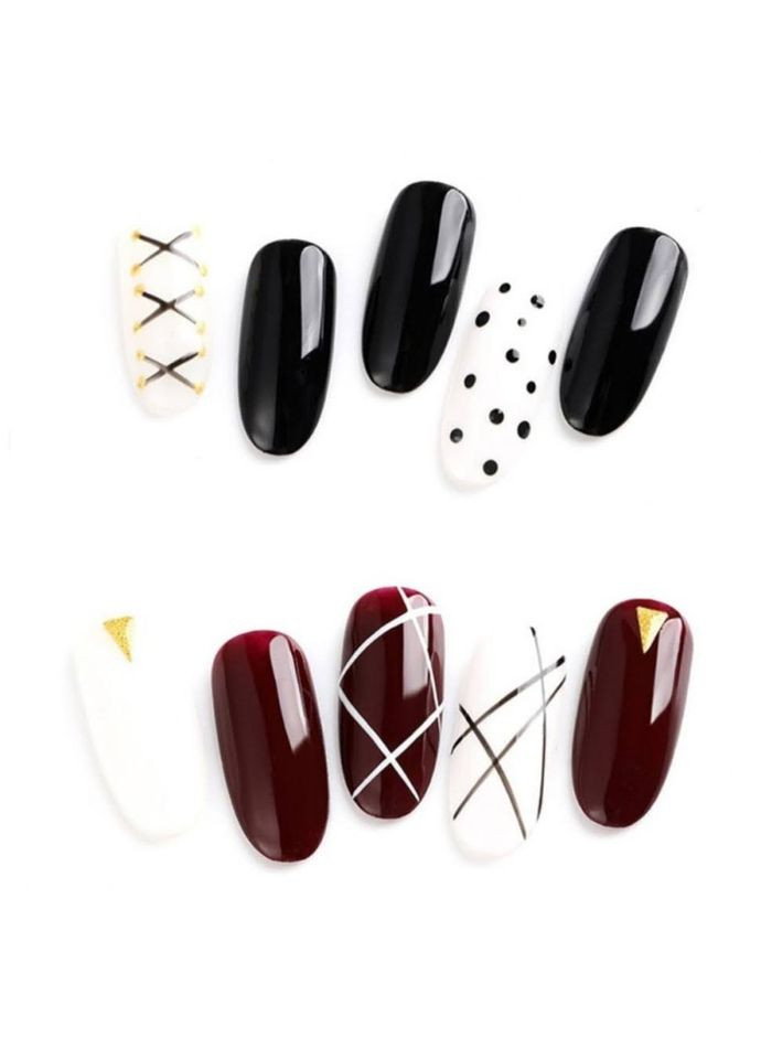 Набір довгих пензликів для манікюру 3 штуки No Brand Тонкий довгий (323165058)