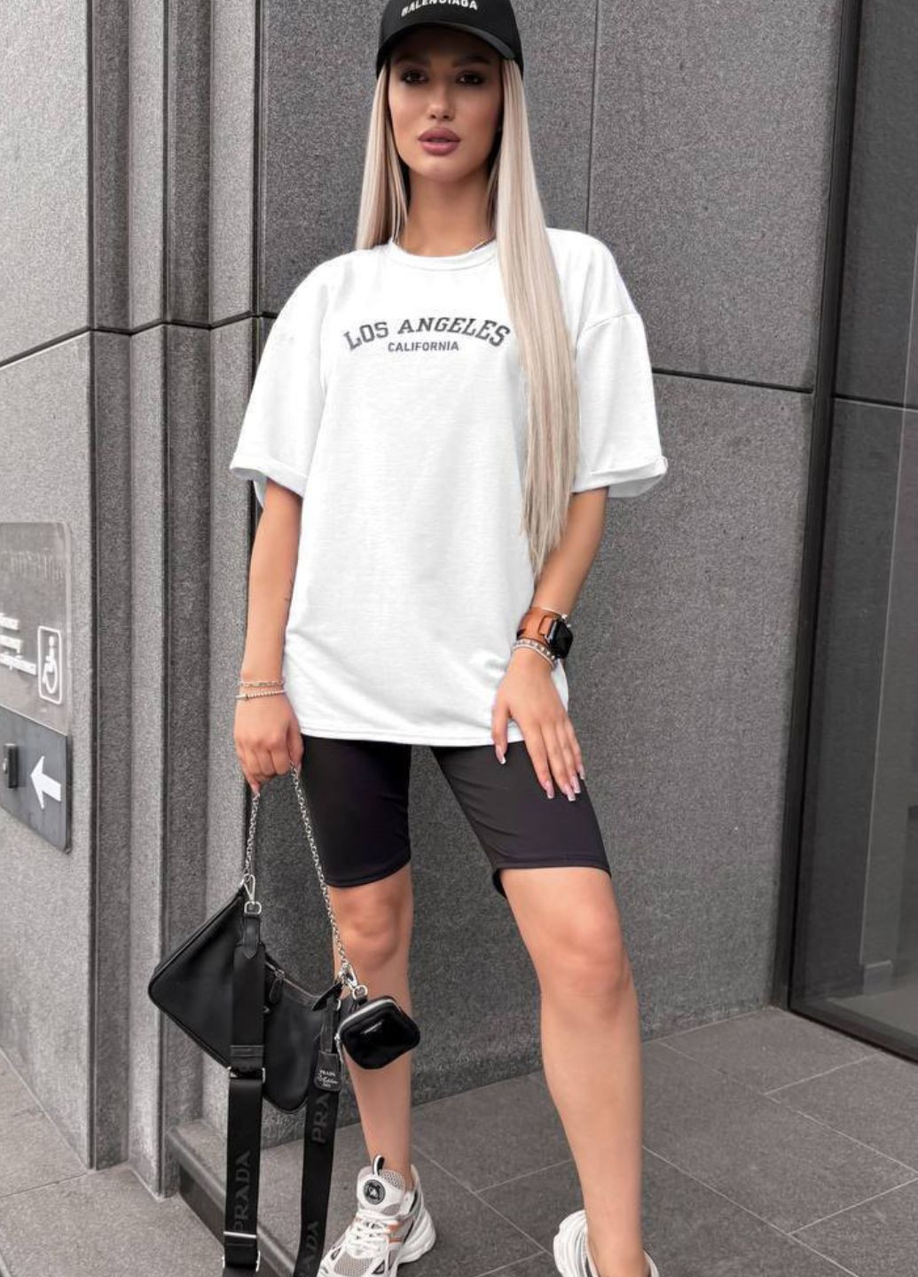 Комплект «LOS ANGELES» двійка: футболка та велосипедки Україна (328432579)