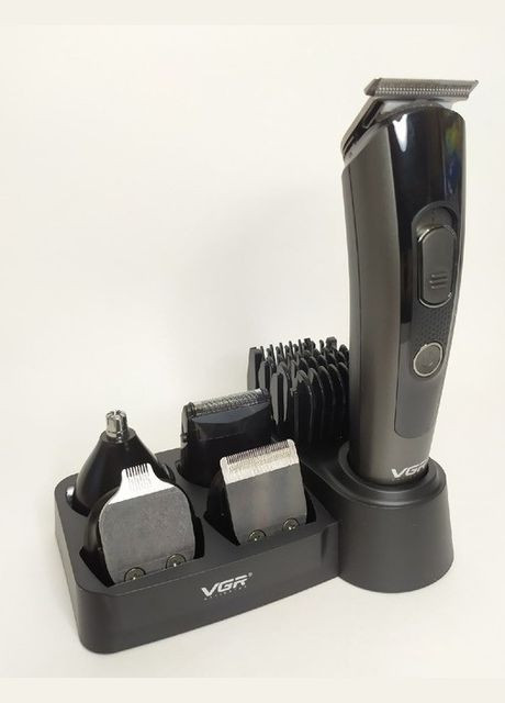 Машинка тример універсальний для стриження волосся 5 в 1 V175 Pro Чорна + Гребінець VGR (306716847)