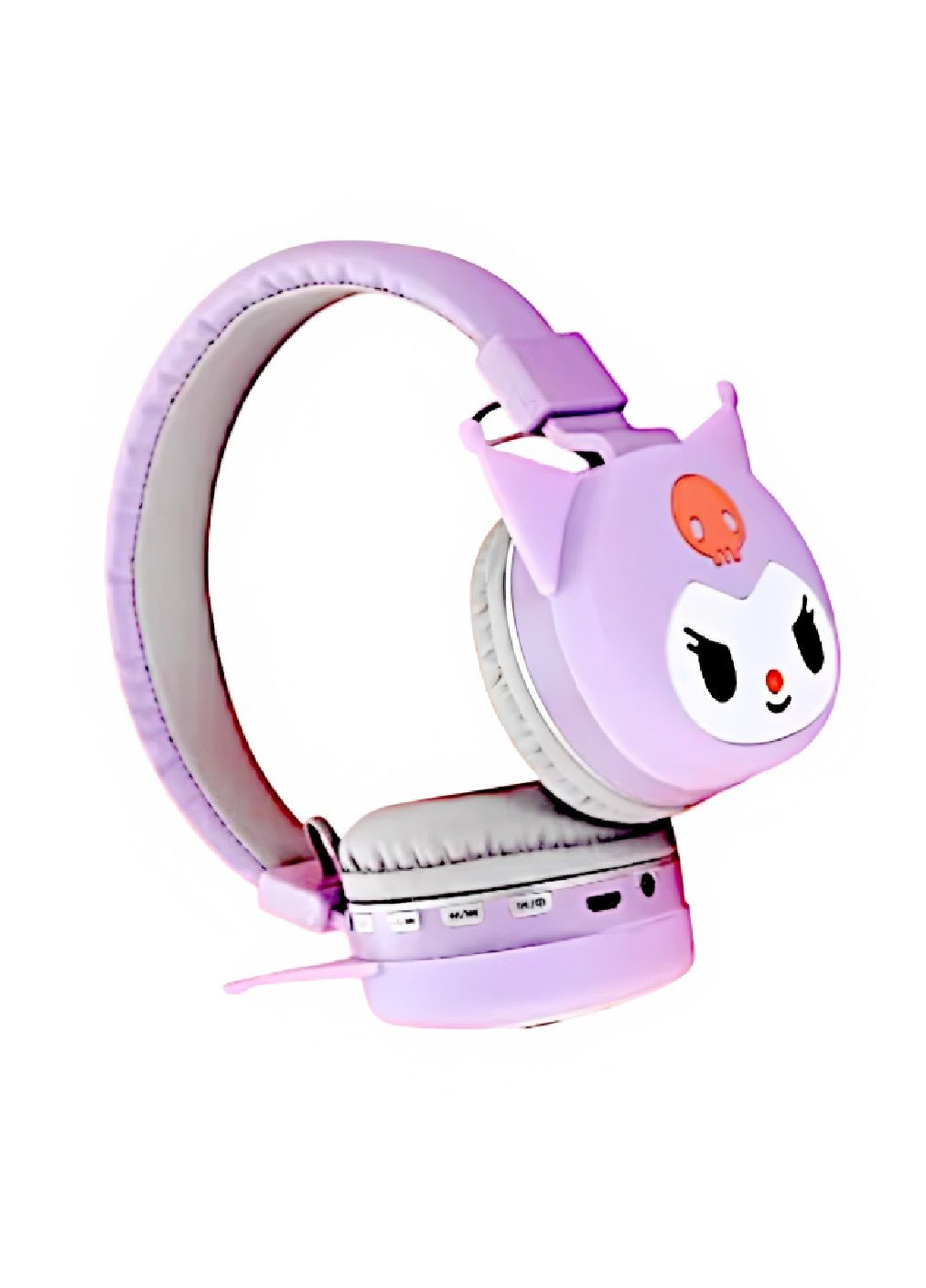 Дитячі бездротові акумуляторні Bluetooth навушники з вбудованим мікрофоном 400 мАг (480588-Prob) Куромі лавандові Unbranded (338476643)
