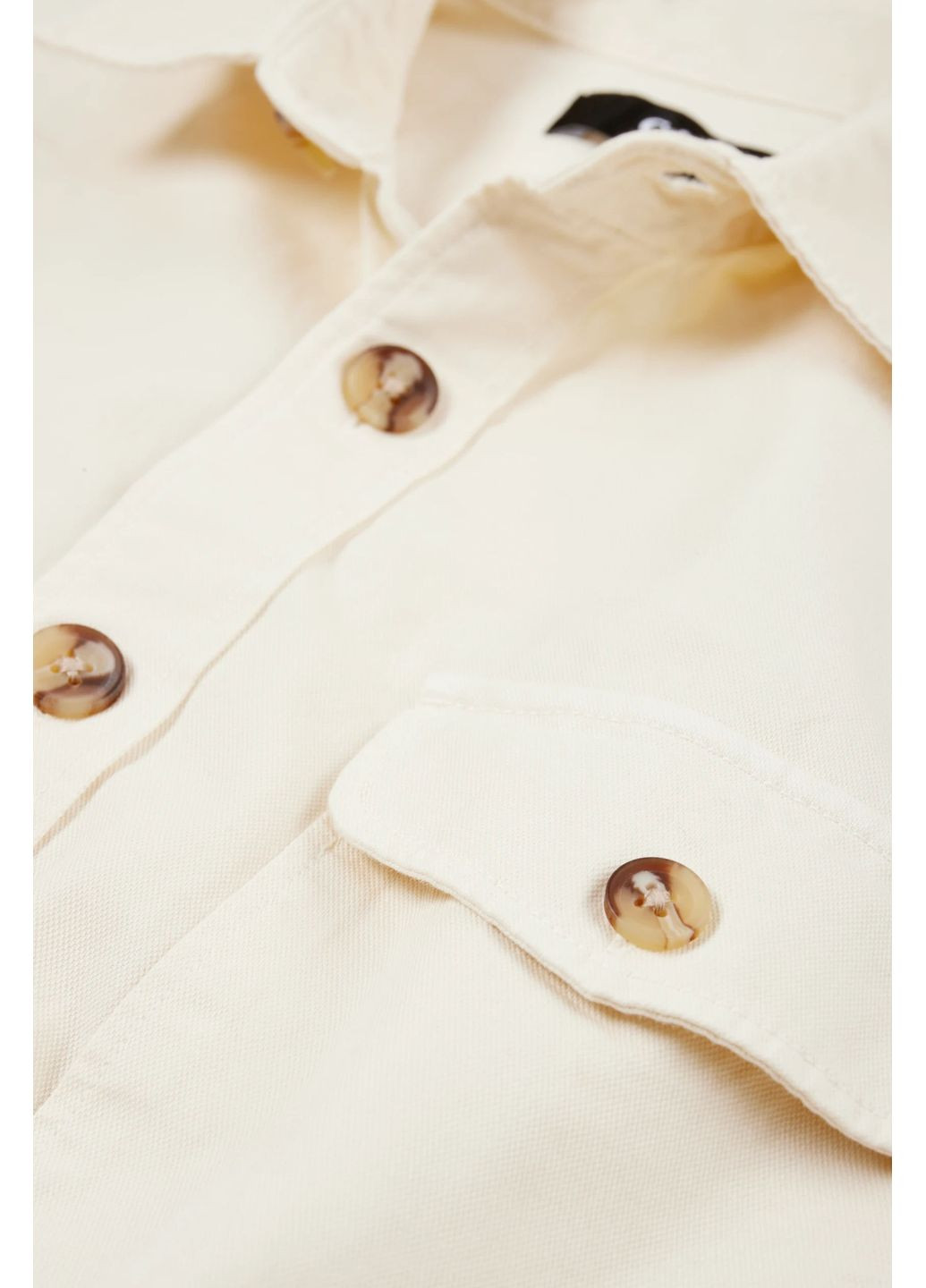 Молочная кэжуал рубашка однотонная C&A