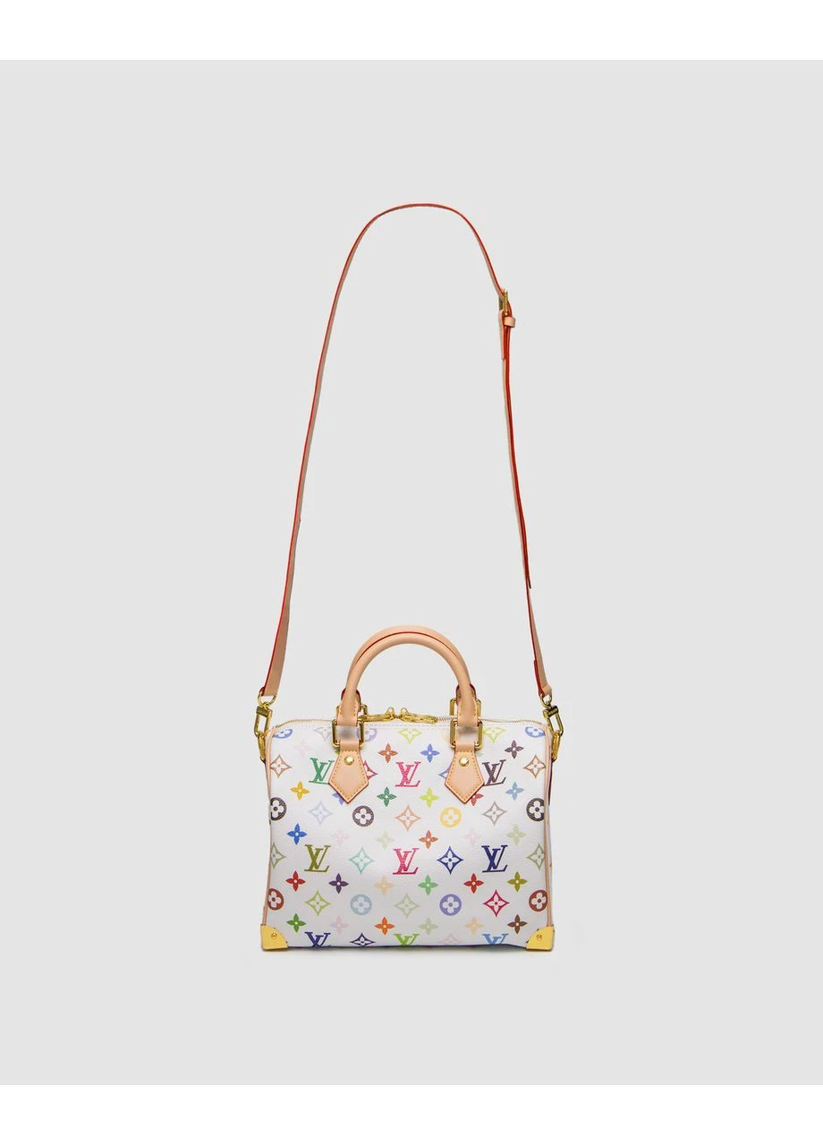 Сумка Louis Vuitton x Murakami Takashi Speedy Bandouliere 25 Multicolor White Луї Віттон (377509246)