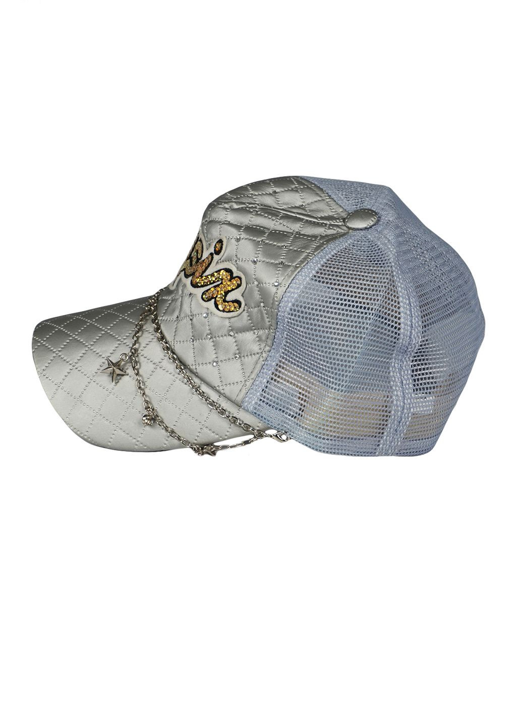 Женская гламурная кепка K-33 Серый Number Nine (364315602)