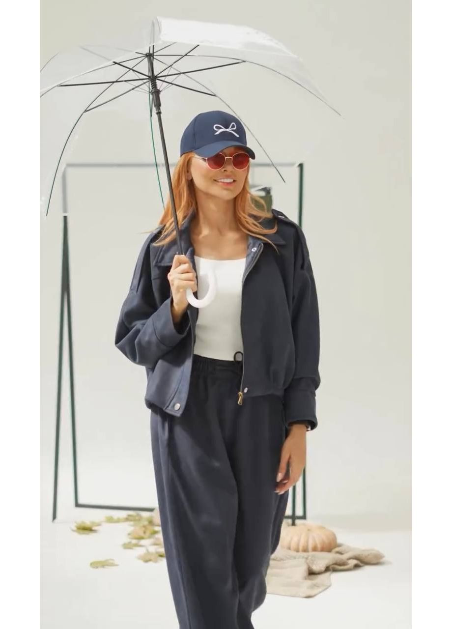 Женский замшевый костюм бомбер на подкладке и брюки палаццо MonCher (362206365)