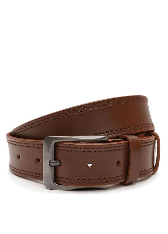Мужской кожаный ремень V1125FX41-brown Borsa Leather (359377307)