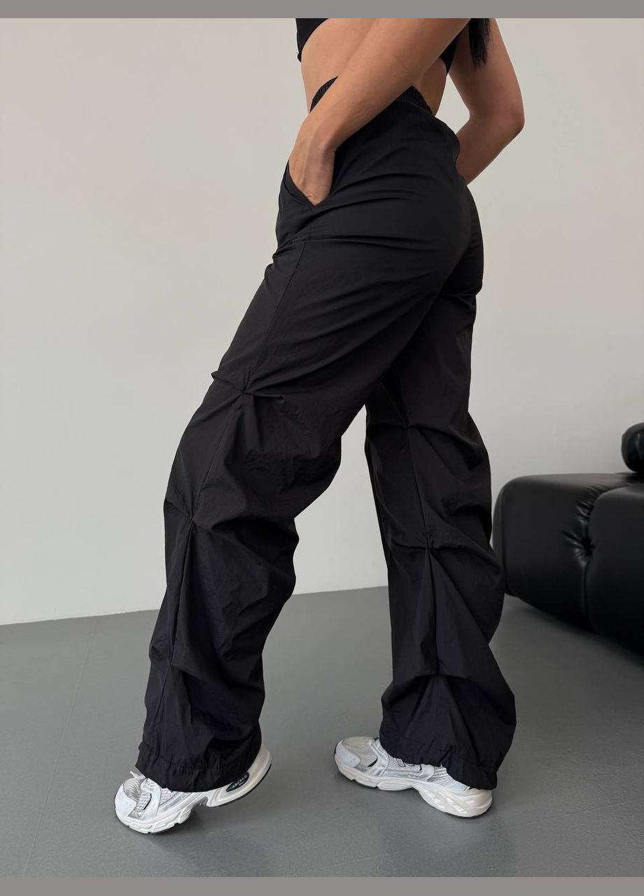 Стильные плащевые брюки с кулисками снизу Vakko (327416958)