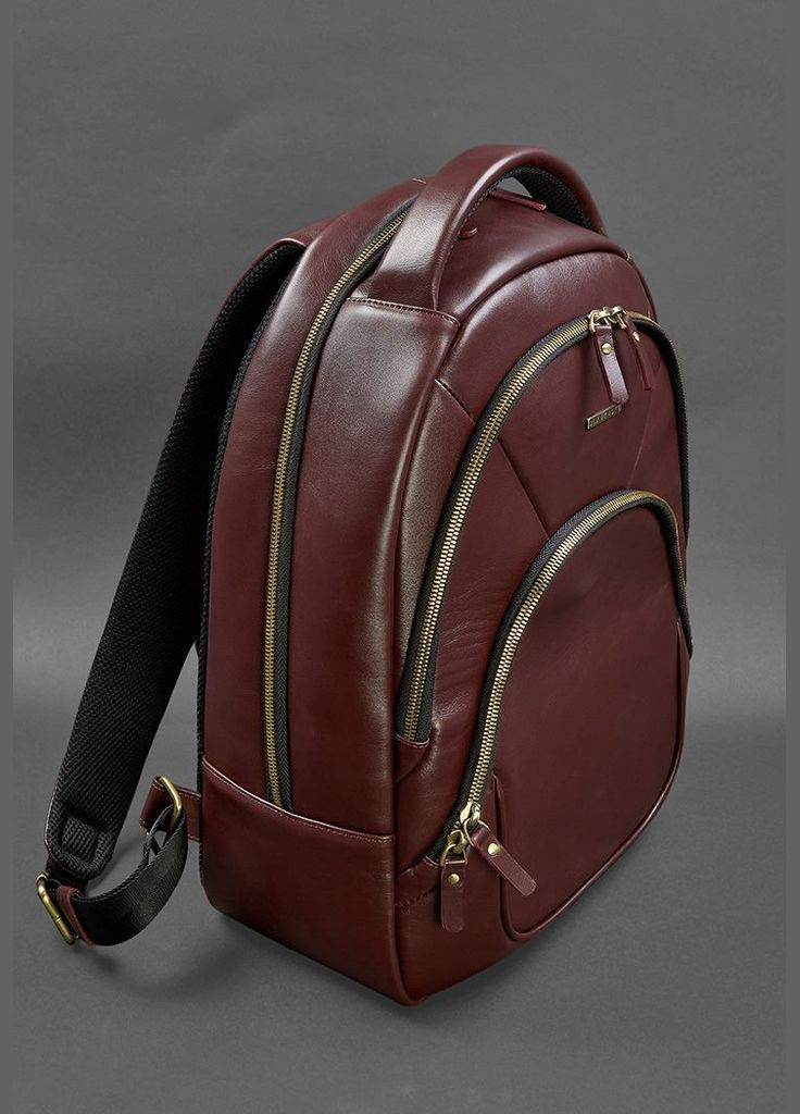 Кожаный рюкзак бордовый краст (A-027763) BlankNote (330144513)
