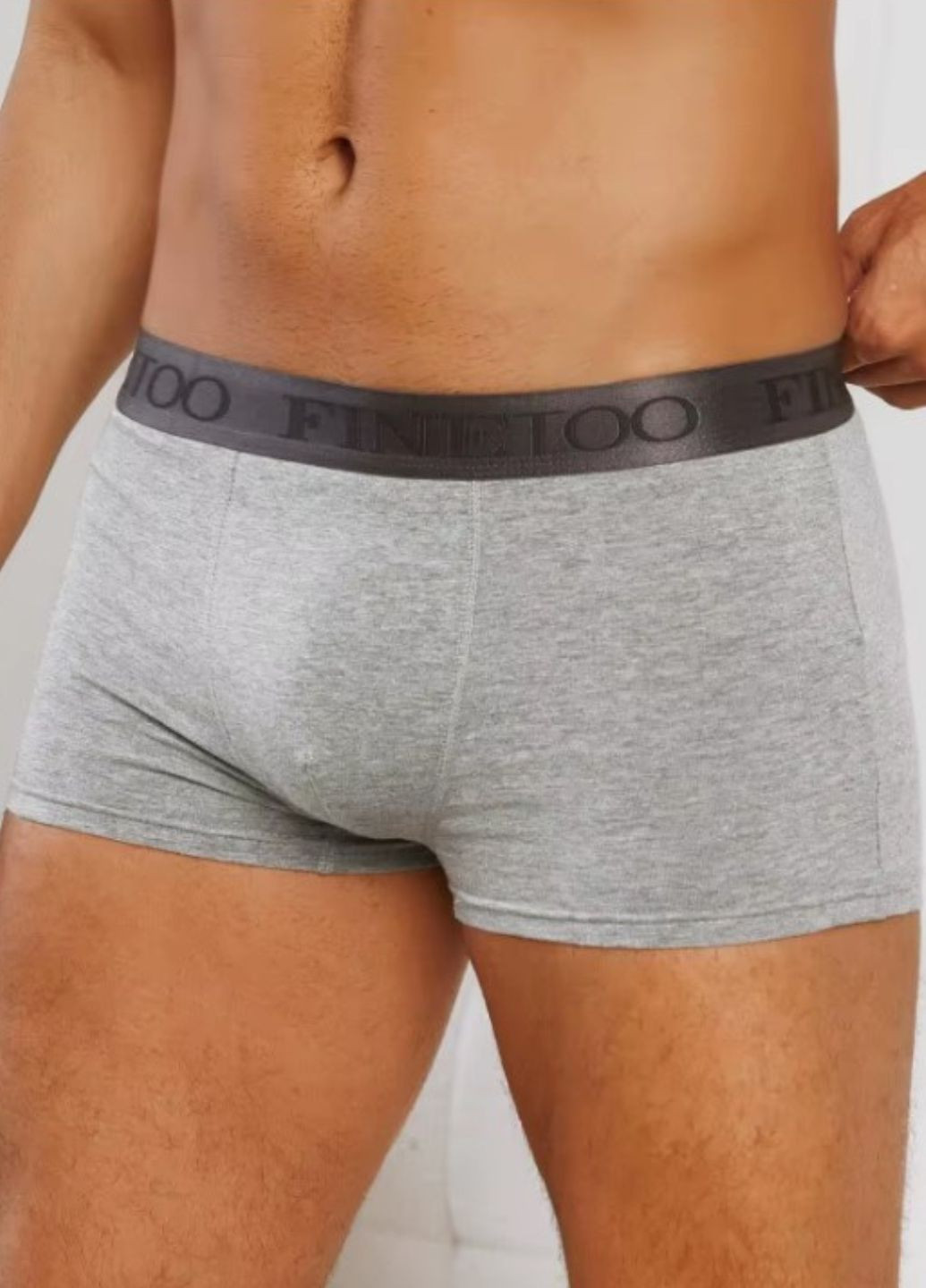 Чоловічі бавовняні труси боксери Extra Comfort (1672-46-01) Finetoo (316695599)