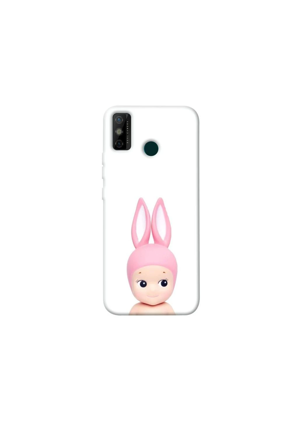 Чохол на TECNO Spark 6 Go Minimal Bunny Peek Frontalka (352205516)